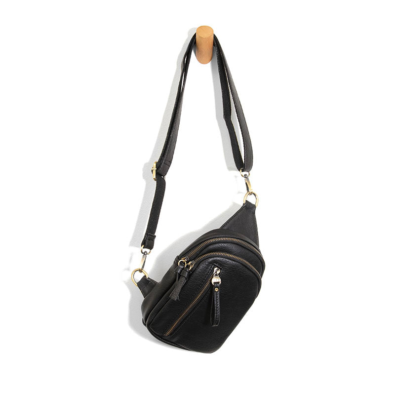 black sling bag