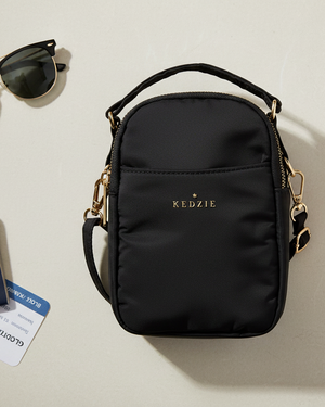 black crosstown crossbody