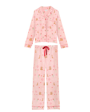 Whimsy Boots Pink PJ Set