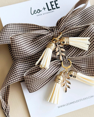 brown tassel shoe charm