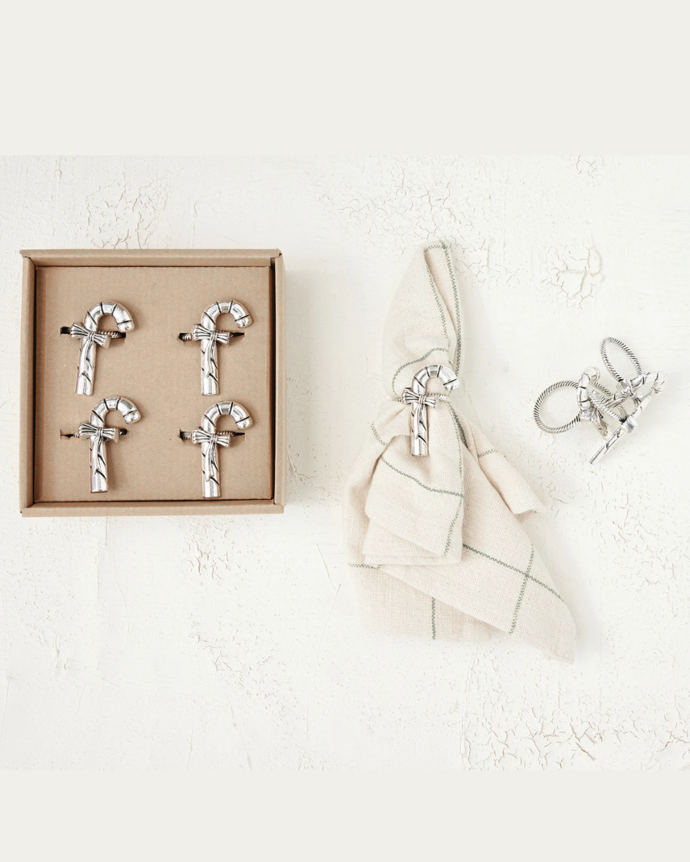 candy cane napkin rings