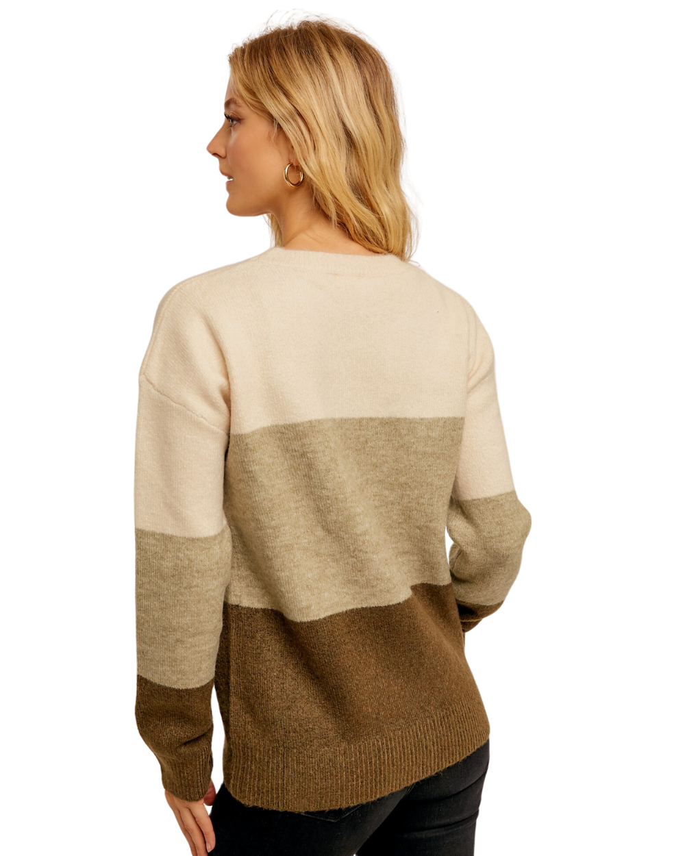 color block sweater