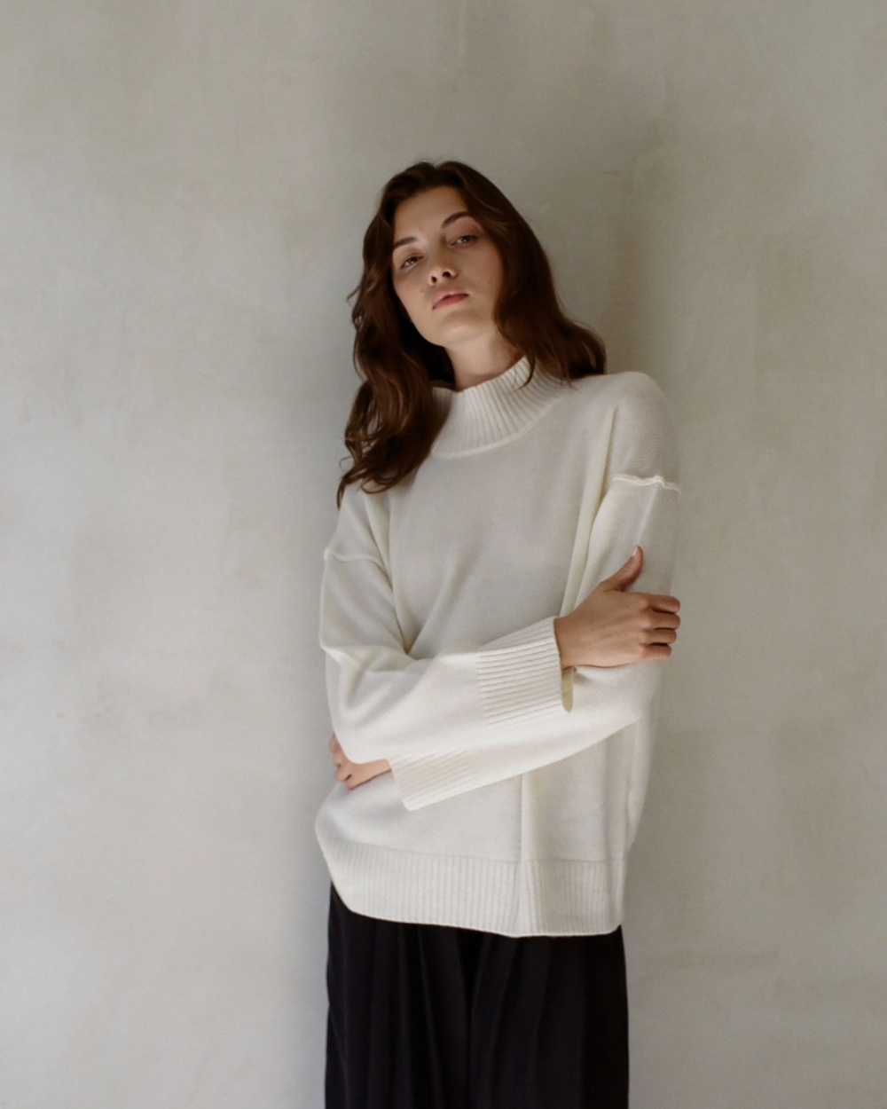 cream cashmere sweater