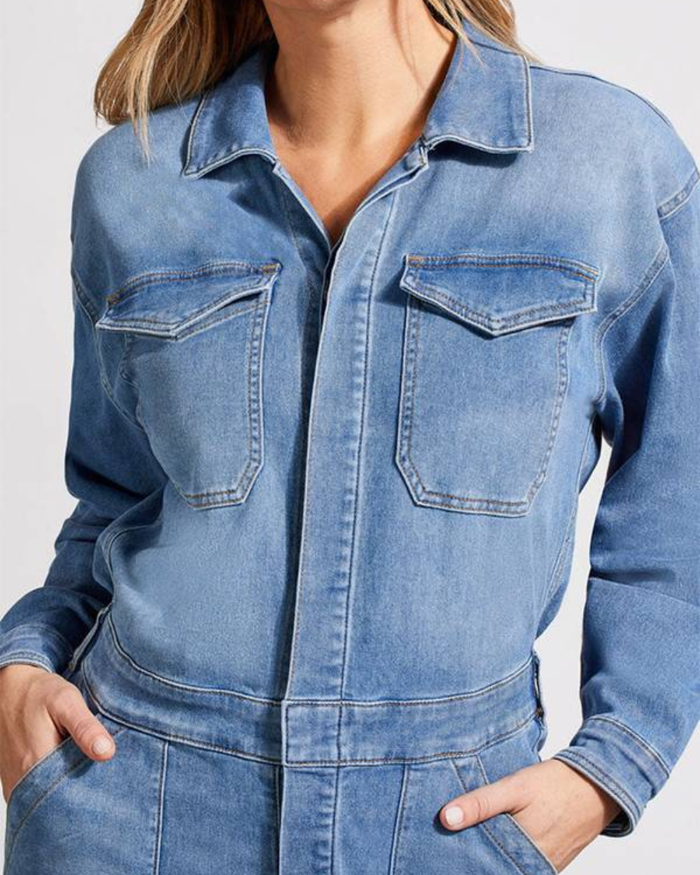denim jumpsuit