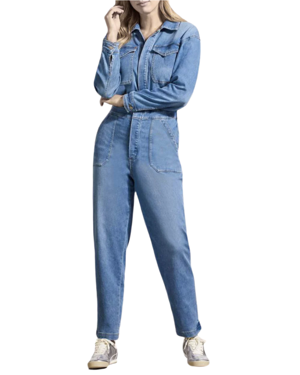 denim jumpsuit
