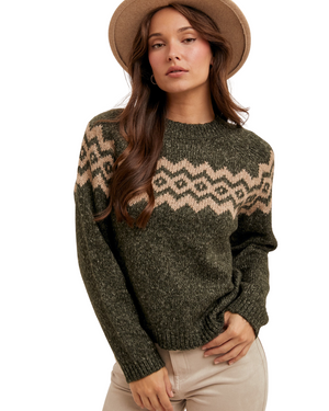 green print sweater