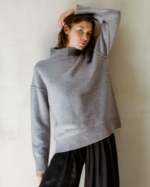 Grey cashmere sweater