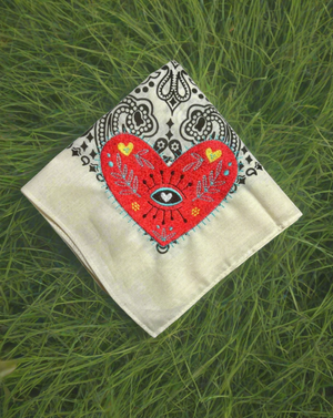 embroidered bandana