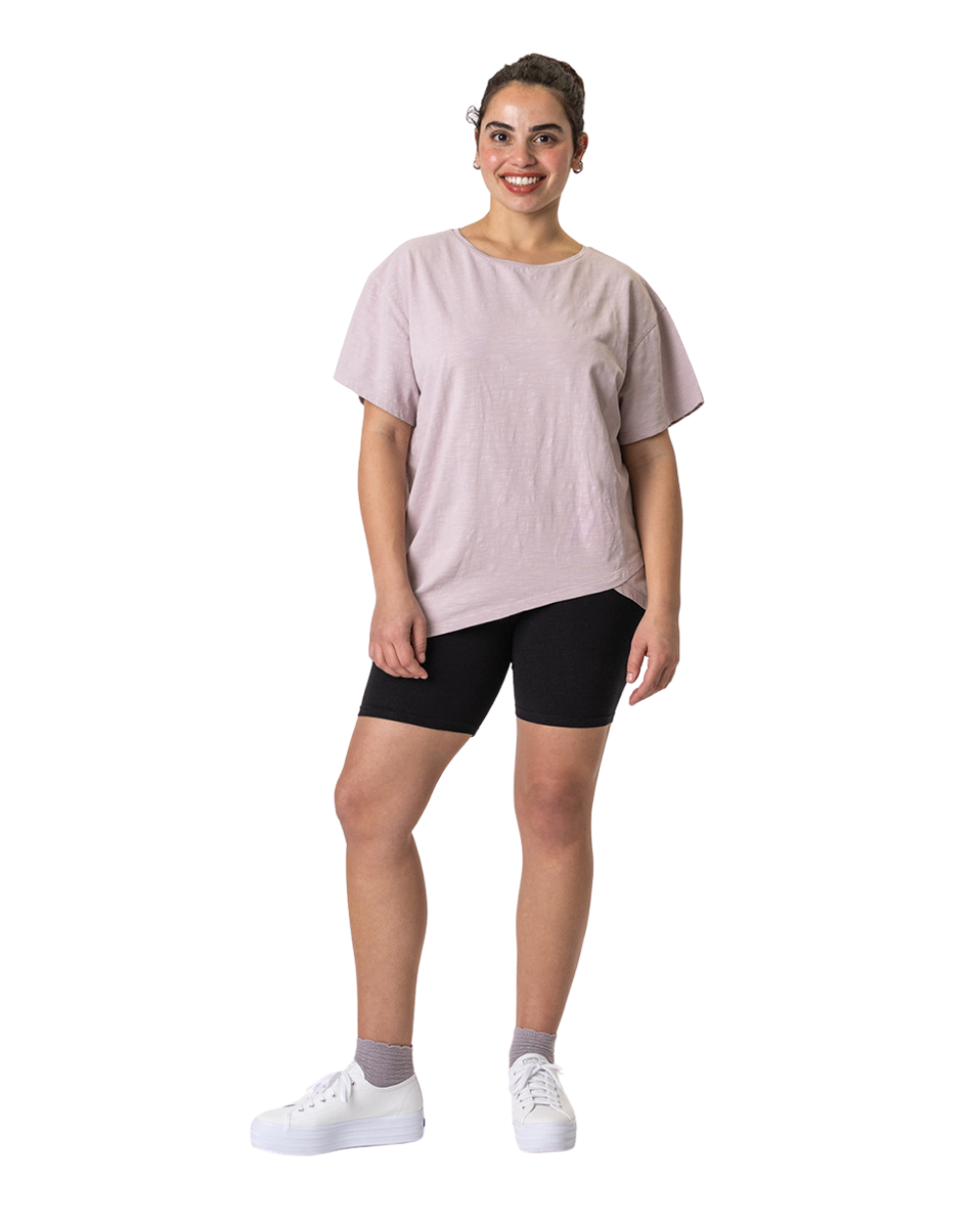 lavender french tuck tee