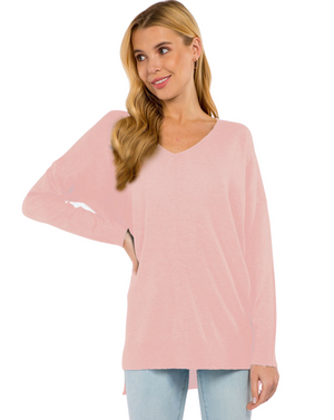 light pink sweater