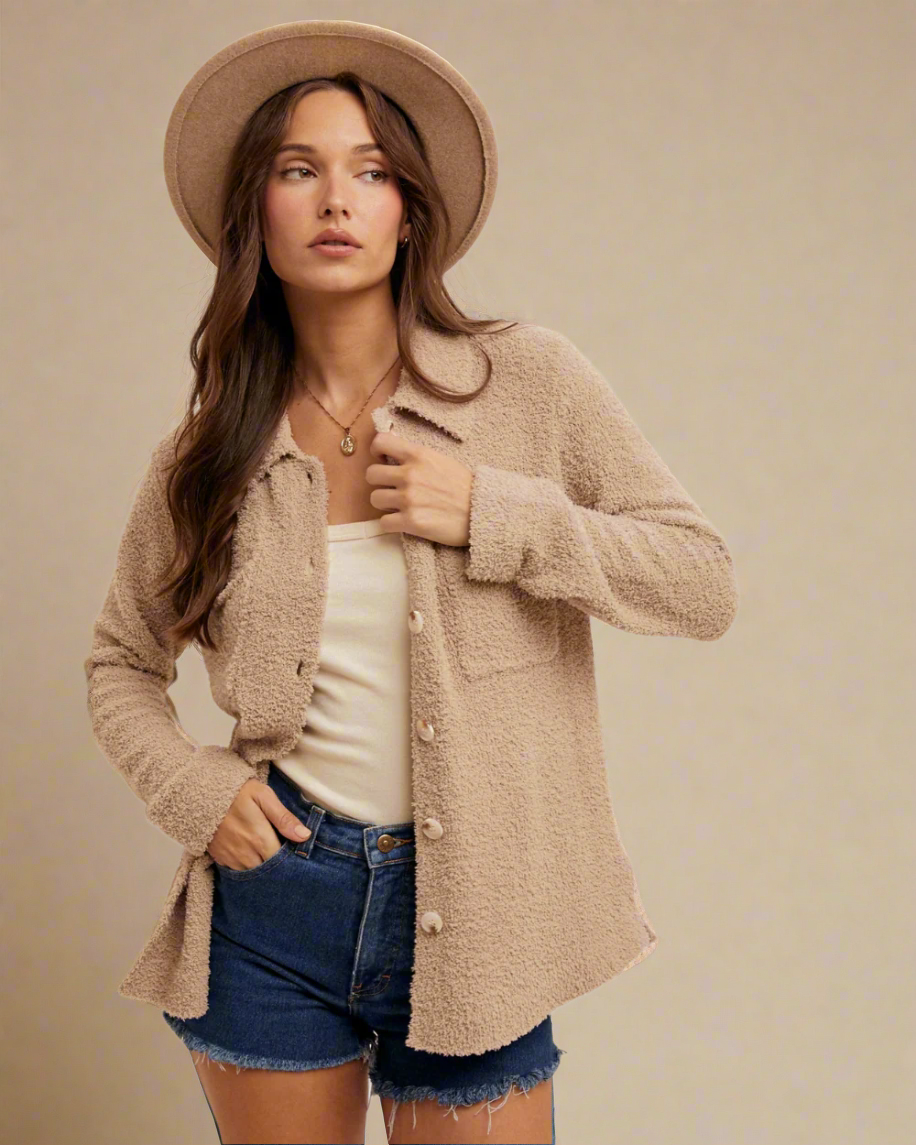 mocha sweater top