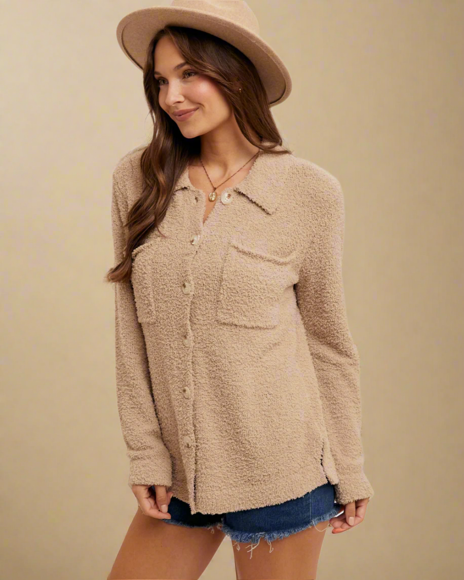 mocha sweater top