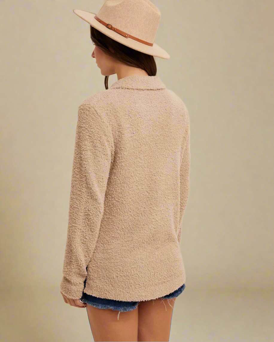 mocha sweater top