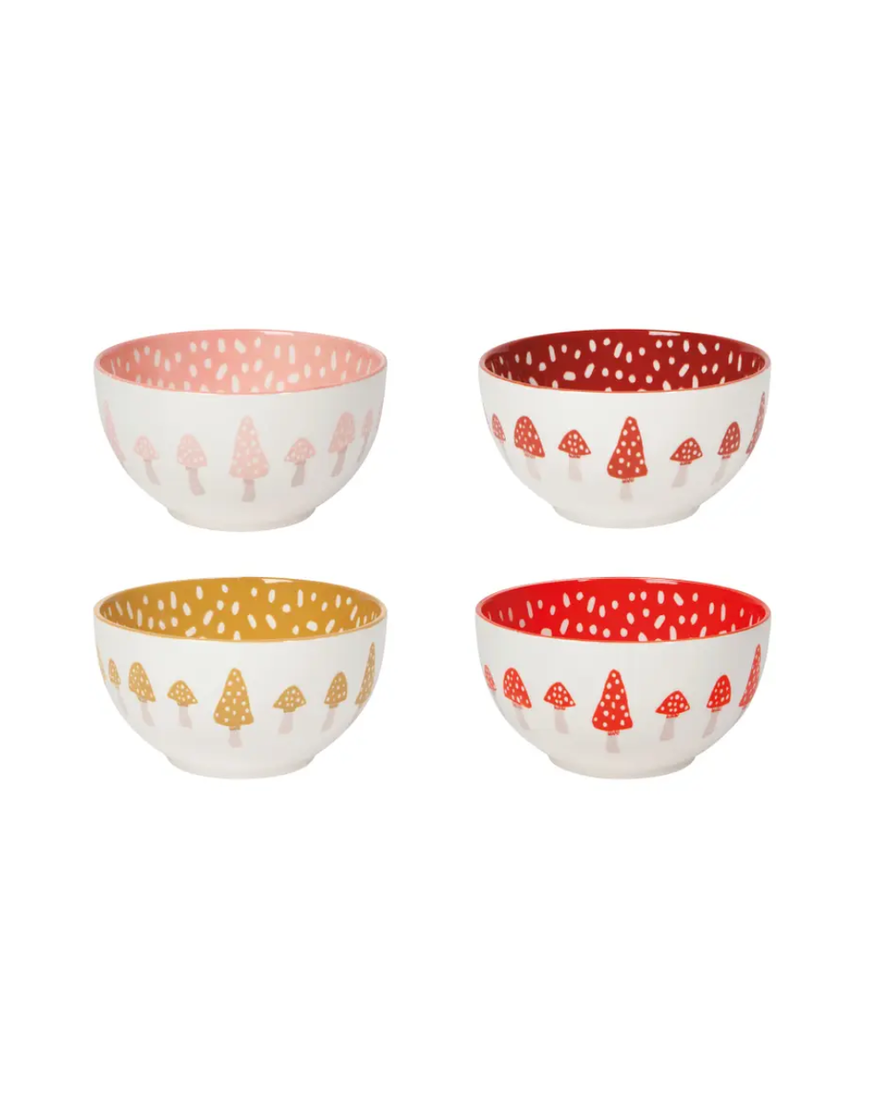 mushroom bowl set