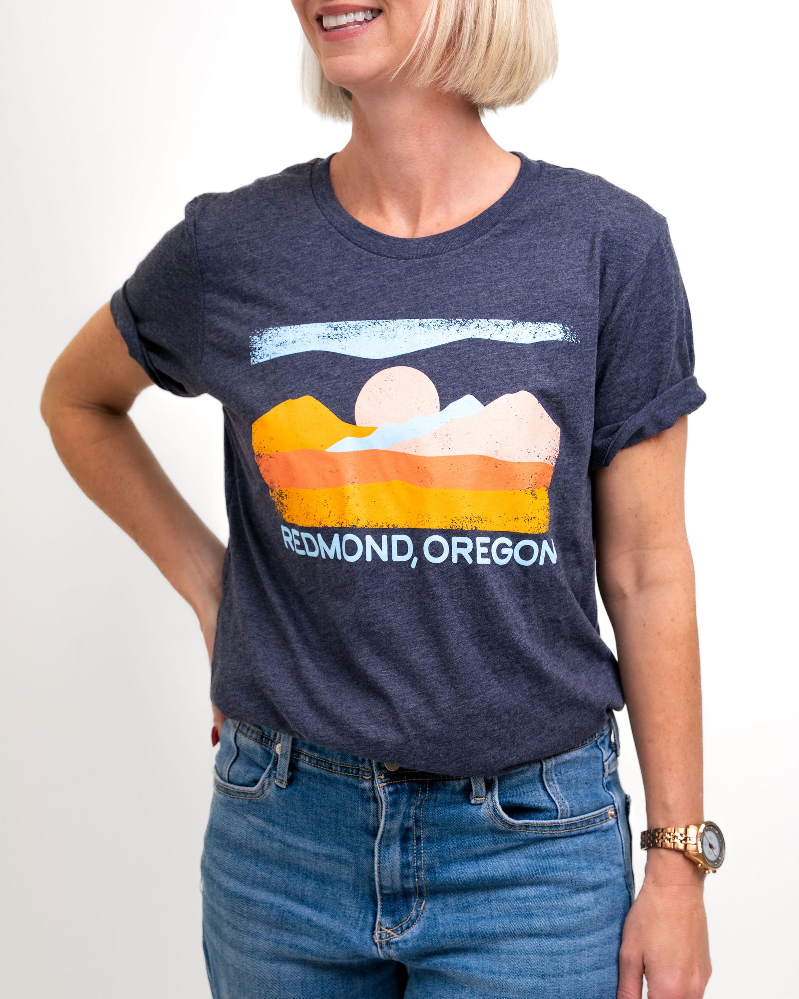 redmond unisex navy tee