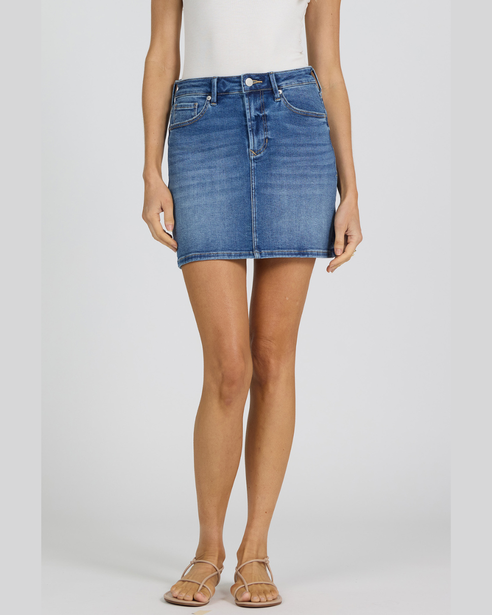 quinn denim skirt