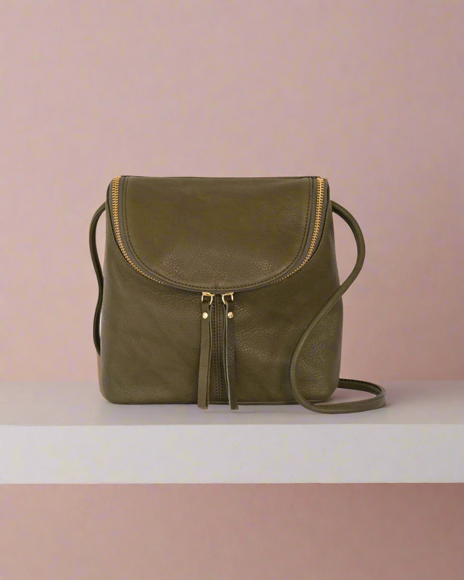 olive colored emery bag