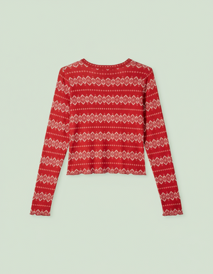 Snowflake pajamas top