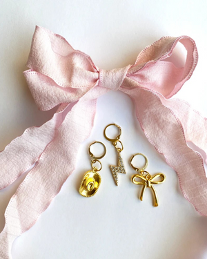 pink laces with charms