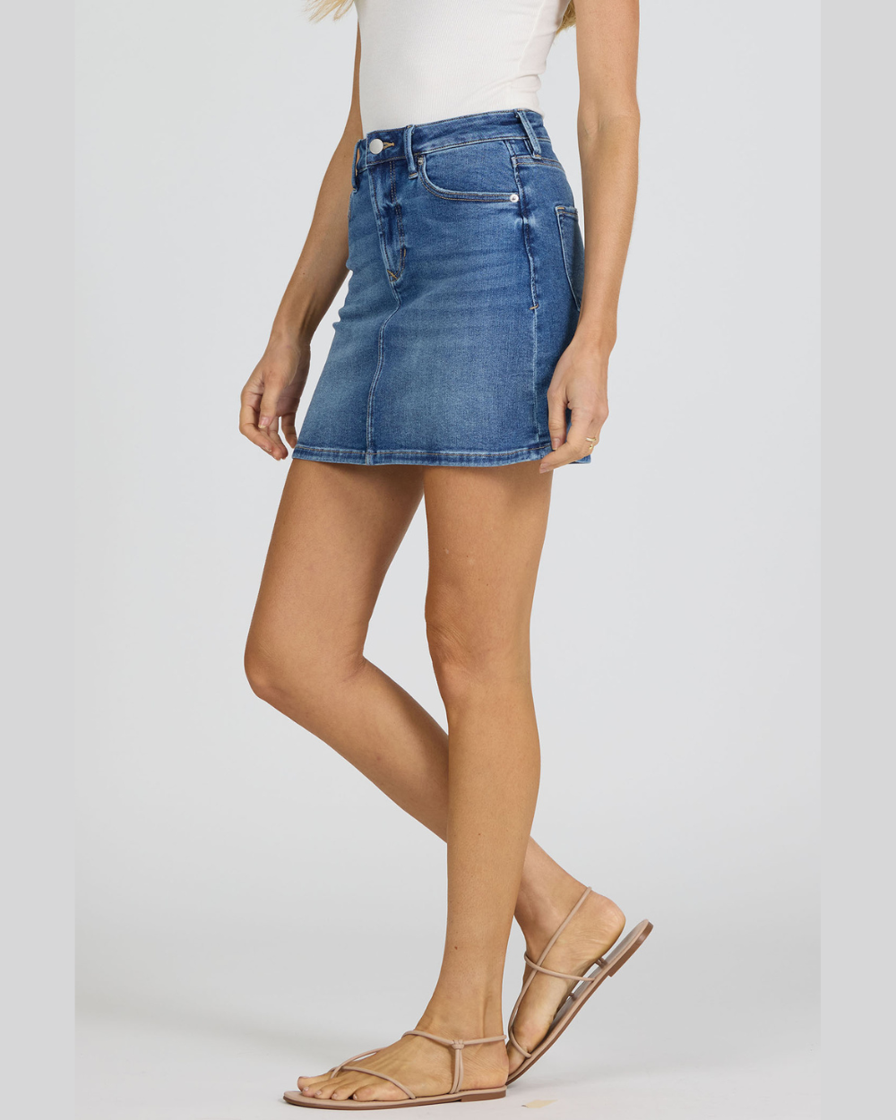 quinn denim skirt