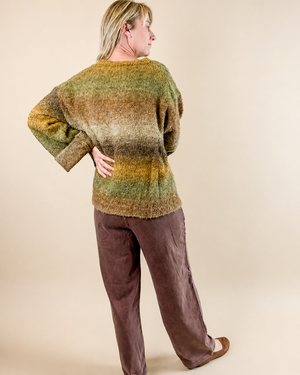 ombre sweater coffee