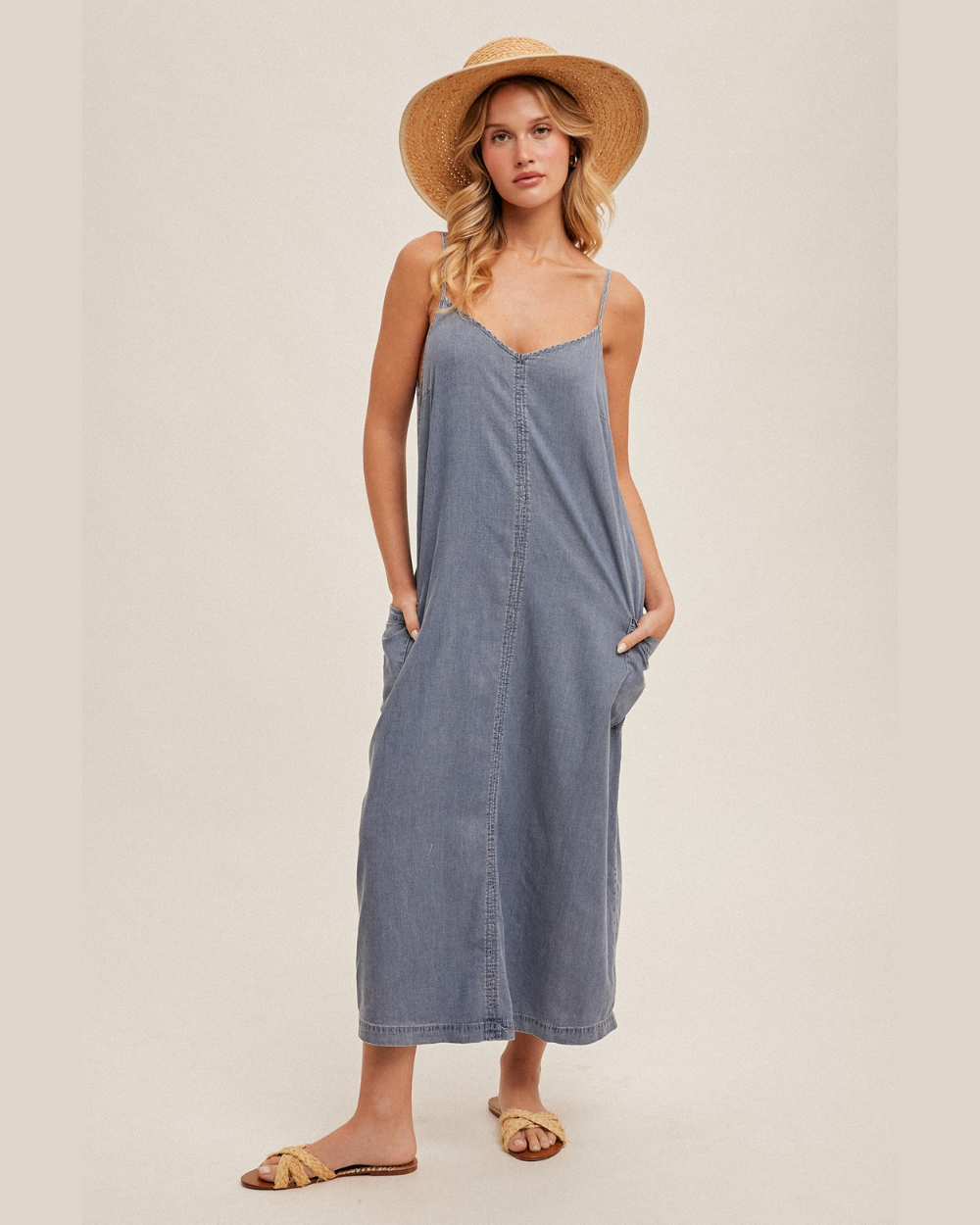 Overall Midi Dress