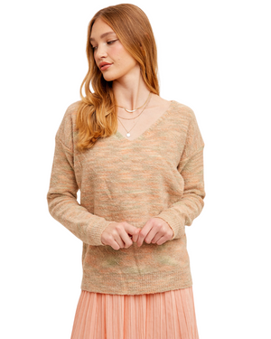 peach cozy sweater