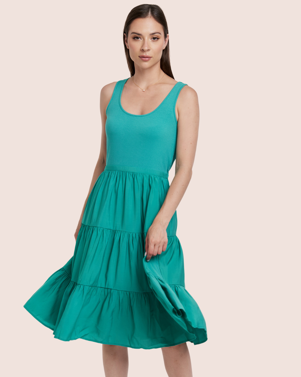 portia dress teal 
