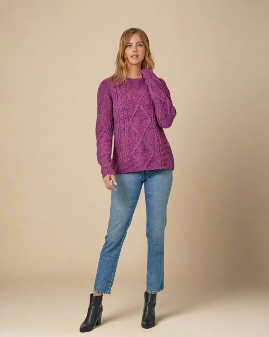 Cable Knit Sweater - 2 Colors