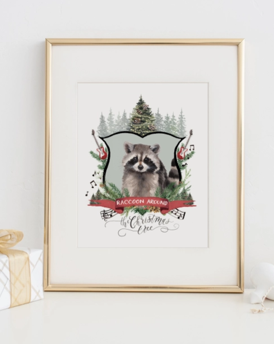 raccoon print