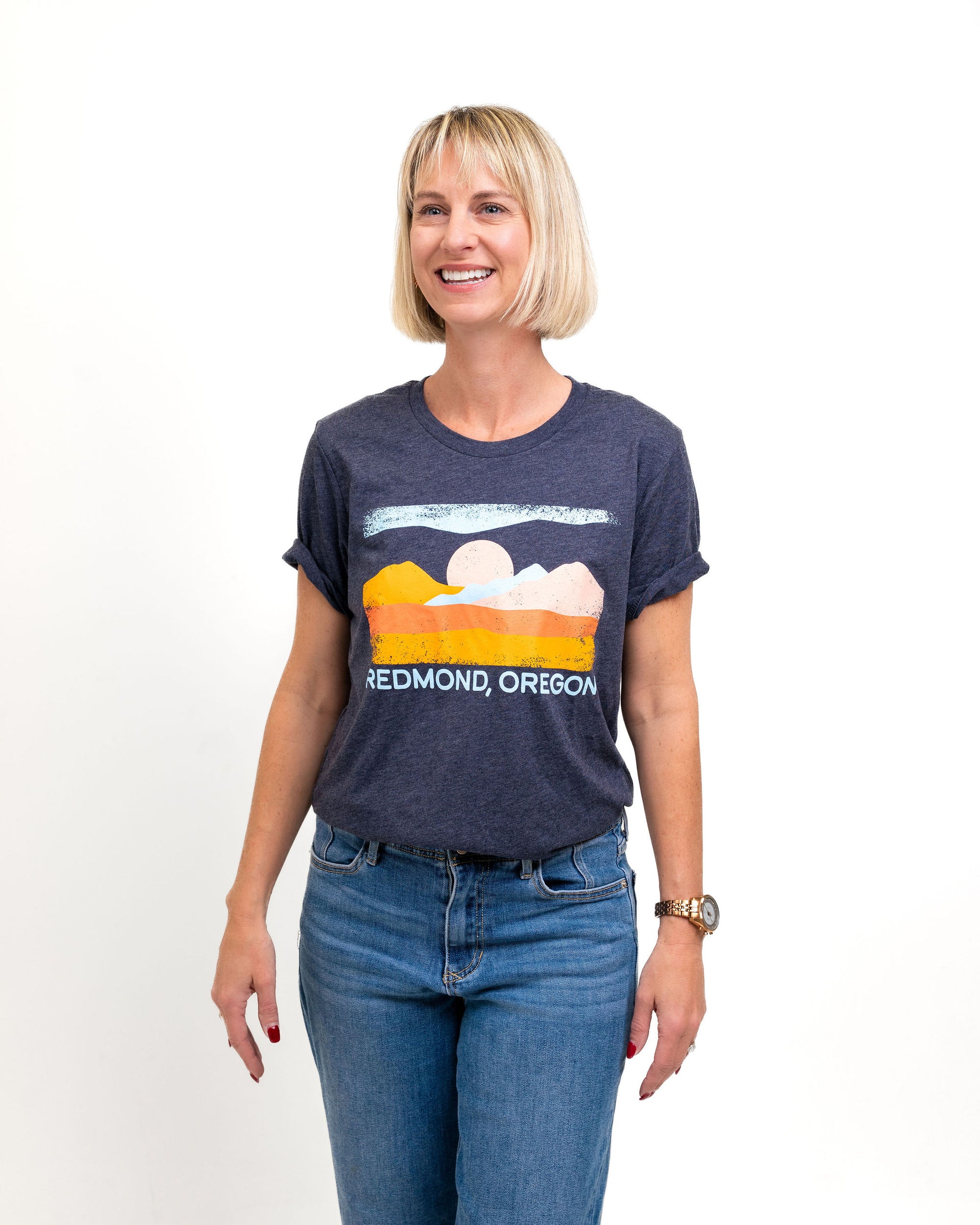 redmond unisex navy tee