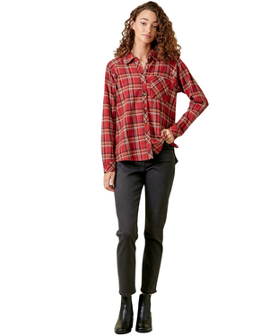 Plaid Raglan Shirt