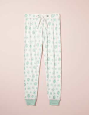 holiday snowflake jogger pajamas