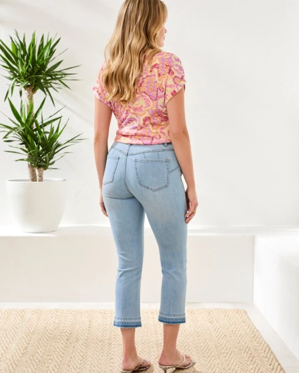 sophia crop microflare jeans