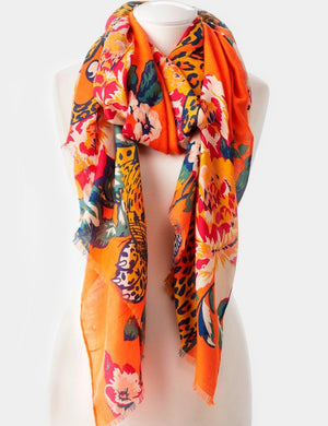 tiger print scarf