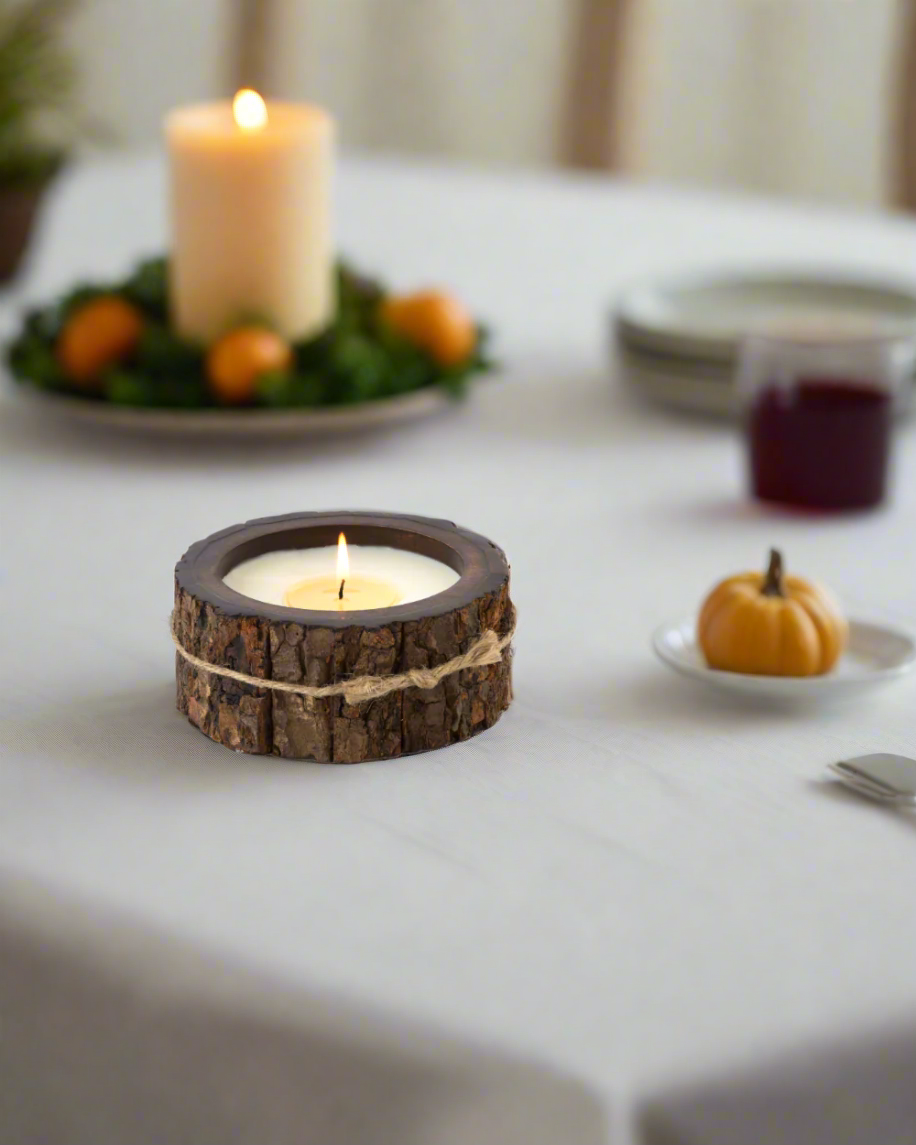 tree bark candle