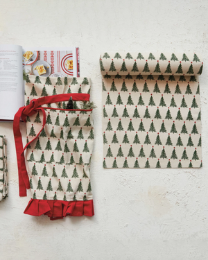 holiday tree table runner