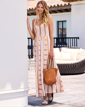maxi sash dress