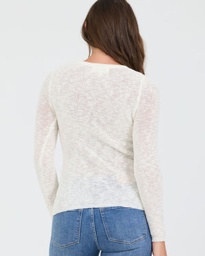 edina white sweater