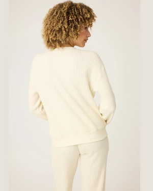 cream waffle pajamas