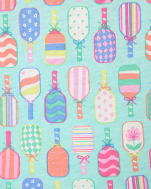 whimsy pj set pickleball print