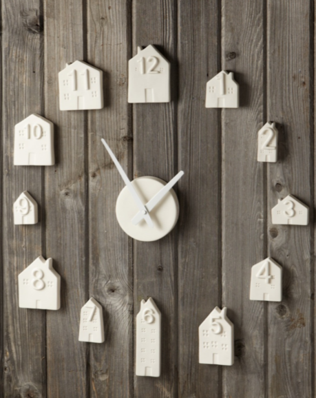 porcelain wall clock
