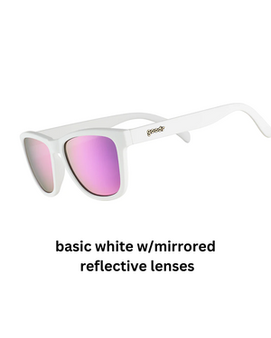 white glasses